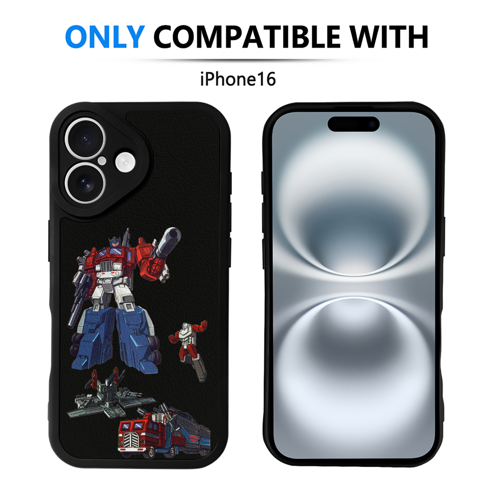 （画像用）  【iPhone 16シリーズ対応】シリコンスマホケース（レザー調） 材質：シリコン